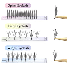 NAGARAKU Extensiones de pestañas Premade Spire Lash