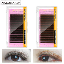 NAGARAKU Extensión de pestañas individual color café