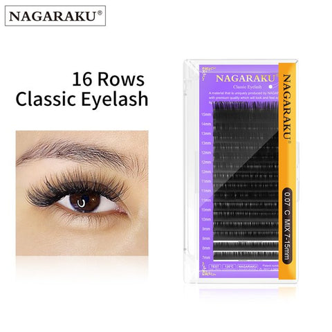 Extensiones de pestañas individuales clásicas NAGARAKU