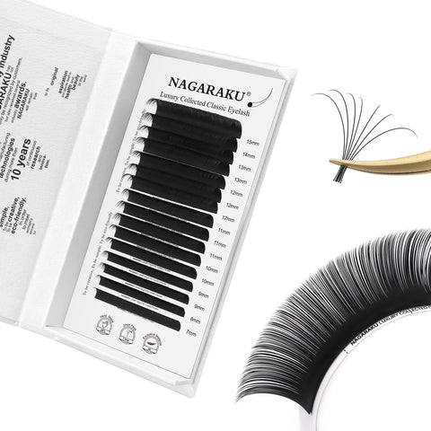 NAGARAKU Luxury Collected — Pestañas individuales clásicas